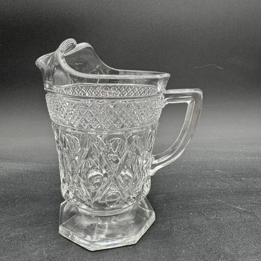 Vintage Pint Pitcher Cape Cod by Imperial Glass Ohio Glassware